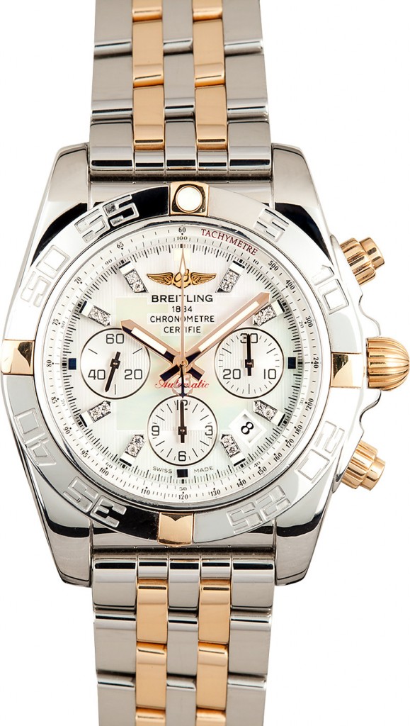 Breitling Chronomat Mother-of-Pearl Diamond Dial watch