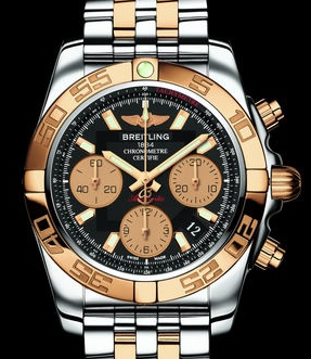 Men’s Gold Breitling Chronomat 41 Replica Watches