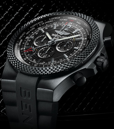 UK Men’s Breitling Bentley GMT Midnight Carbon Replica Watches