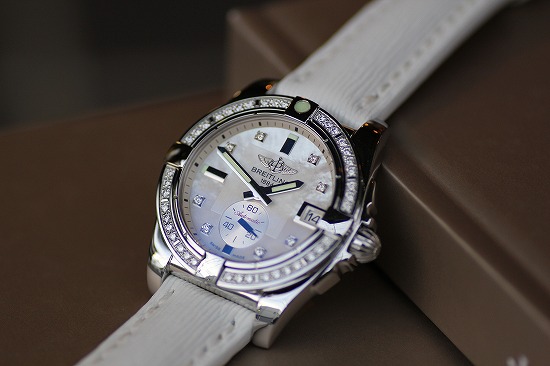UK Fake Breitling Galactic 36 Automatic Watches With White Straps