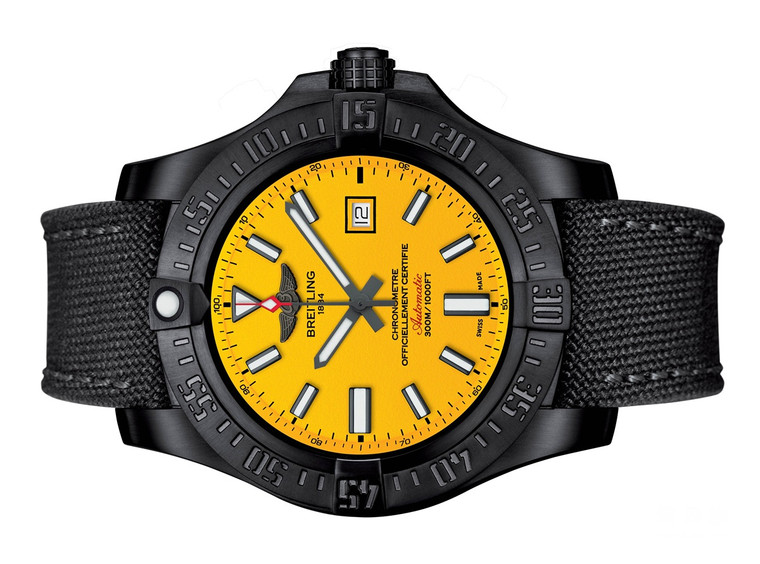 Breitling Avenger Blackbird Replica Watches With Yellow Dials