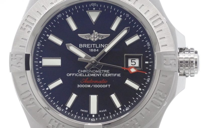 Stable Breitling Avenger II Seawolf Fake Watches UK With Black Rubber Straps At Low Price