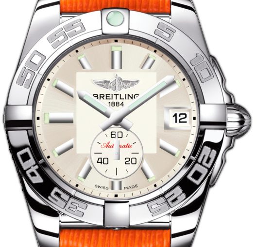 Orange Leather Straps For Breitling Galactic Ladies’ Replica Watches UK Of Good Quality