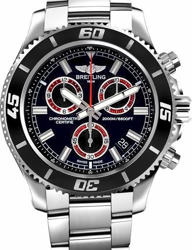 Red Sub-Dials For Breitling Superocean M2000 Chronograph Fake UK Watches For Sport Styles