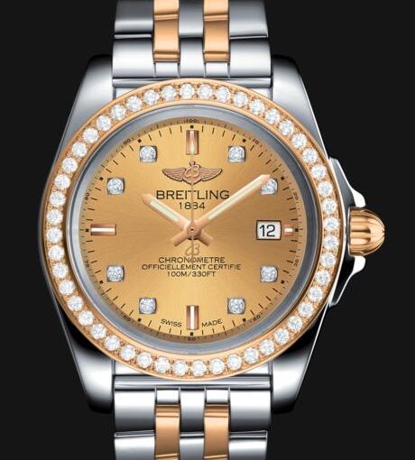 UK Delicate Champagne Dials Breitling Galactic Replica Watches For Ladies’ Recommendation