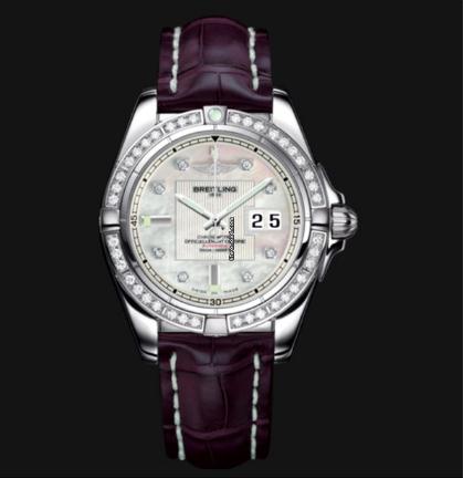 Noble White Mother-Of-Pearl Dials Breitling Galactic Replica UK Watches Suitable For Everyone