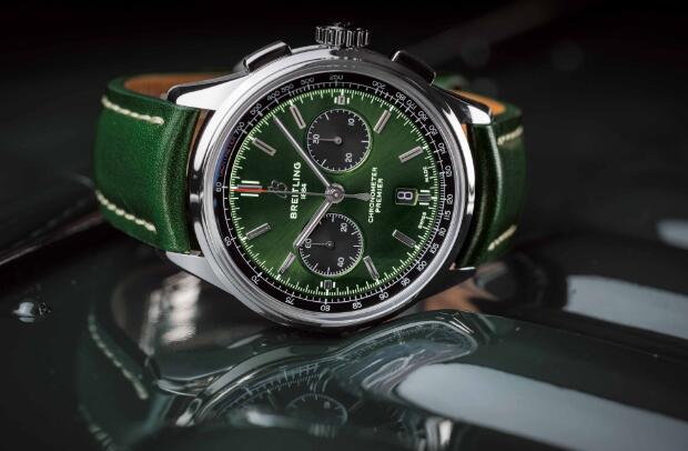 Swiss duplication watches for sale are distinctive with green color.