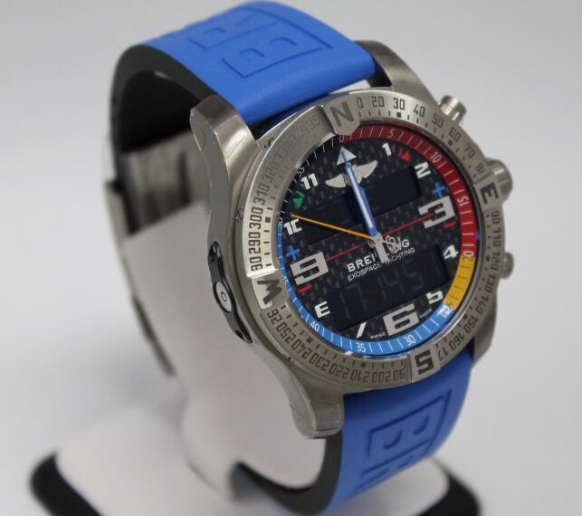 Online imitation watches for sale ensure sporty style with blue color.